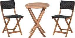 RIVAROTTA - Bistroset - Bruin/Zwart - Acaciahout
