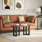 vidaXL - Salontafelpoten - 2 - st - T-vormig - 38x25x(42-43) - cm - staal - zwart