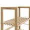 Öland Badkamerrek - Houten Opbergrek 5 Legplanken - Bruin 135,5x58x27cm
