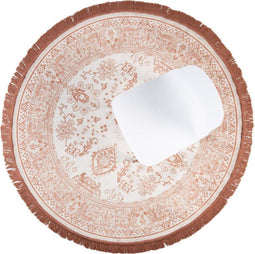 Housecraft Living Reza Vloerkleed Rond 160 cm Vintage Perzisch/ Oosters Motief Roze/Grijs