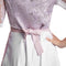 dressforfun - Maxi-Dirndl Neuschwanstein - Vetersluiting met ketting - Zachtroze