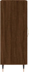 vidaXL - Dressoir - 34,5x34x90 - cm - bewerkt - hout - bruin - eikenkleur