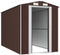 vidaXL - Tuinschuur - 192x357x223 - cm - gegalvaniseerd - staal - donkerbruin