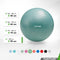 Tunturi Anti Burst Fitnessbal - Yoga bal 90 cm - 220 kg gebruikersgewicht - Incl Pomp en Trainingsapp - Petrol