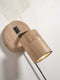GOOD&MOJO Wandlamp Java - Bamboe Zwart - Ø12cm - Binnen Modern
