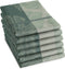 DDDDD Monstera - Theedoek - Set van 6 - Katoen - Plantenprint - 60x65 cm - Groen (6 stuks)