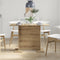 vidaXL - Eettafel - Artisan - Eik - 110x60x75 - cm - Engineered - Wood