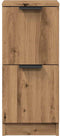 vidaXL - Dressoirs - 2 - st - 30x30x70 - cm - bewerkt - hout - artisanaal - eikenkleur