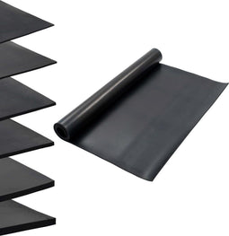 vidaXL - Vloermat - anti-slip - 6 - mm - glad - 1,2x2 - m - rubber