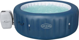 Bestway Lay-Z-Spa Milan - Jacuzzi - Opblaasbaar - Zwembad - Hottub - Zwembadbescherming - Massagefunctie - Bruin - 196 x 196 cm