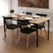 Eettafel Versa Collins Metaal Melamine Hout MDF 75 x 80 x 164,5 cm
