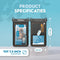 Travelly® Luxe Waterdicht Telefoonhoesje - Universeel Onderwater Hoesje - IPX68 tot 30m - Zwart