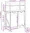 vidaXL - Wasmand - 2 - vakken - met - planken - grijs - sonoma - eiken