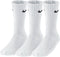 Nike 3 Pair Crew Sock - Sportsokken - Demping - Wit (3-pack)