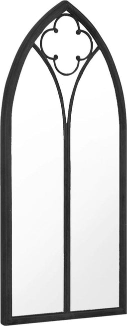 vidaXL - Tuinspiegel - 70x30 - cm - ijzer - zwart