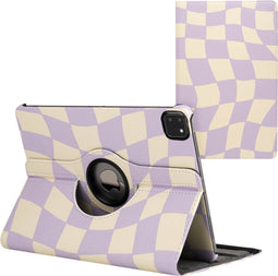 imoshion Tablet Hoes - Geschikt voor iPad Pro 11 (2022) / Pro 11 (2021) / Pro 11 (2020) / Pro 11 (2018) - 360° Draaibare Design Bookcase 2.0 - Dancing Cubes