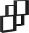 vidaXL - Wandkast - Zwart - Eiken - 80x15x78,5 - cm - Gemaakt - van - Hout