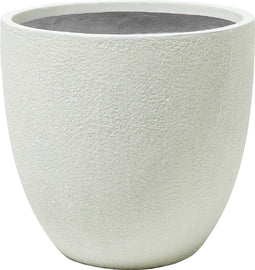 KANNIA - Bloempot - Wit - 55 cm - Klei-vezelmengsel
