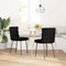 vidaXL - Eetkamerstoelen - 2 - st - fluweel - zwart