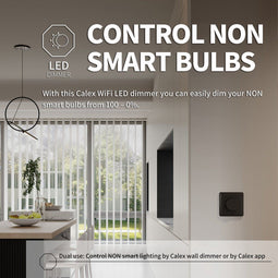 Calex Smart LED Dimmer - Inbouw - Wifi - 5-250W - Fase Aan/Afsnijding
