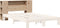 vidaXL - Hoofdbord - met - opbergruimte - 160 - cm - massief - grenenhout