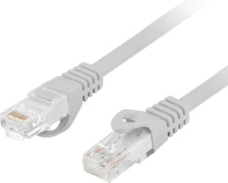 Lanberg - 1 m grijze Cat.6 UTP Ethernet-netwerkkabel PCU6-10CU-0100-S