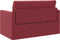 vidaXL - Vloersofa - Bed - 2-in-1 - Wijnrood - 124x71x78 - cm - Kunstleer