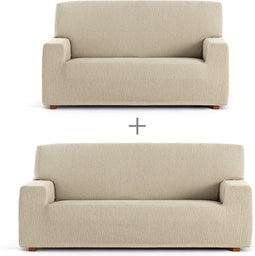 Sofa hoes set Eysa TROYA Wit 70 x 110 x 210 cm 2 Onderdelen