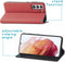 iMoshion Hoesje Geschikt voor Samsung Galaxy S21 FE Hoesje Met Pasjeshouder - iMoshion Slim Folio Bookcase - Rood