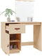 vidaXL - Kaptafel - met - LED - 95x50x133,5 - cm - massief - grenenhout