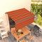 vidaXL - Luifel - automatisch - uittrekbaar - met - rolgordijn - 3x2,5 - m - blauw - wit