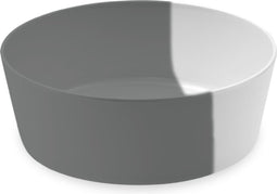 Tarhong voerbak hond dual melamine grijs / wit - 12,5XX12,5 4,5 CM 350 ML