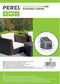 Perel Buitenhoes voor stapelstoelen, voor 4-6 gestapelde stoelen, grijs, 66 cm x 66 cm x 128 cm
