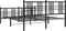 vidaXL - Bedframe - met - voetbord - zonder - matras - metaal - zwart - 160x200 - cm