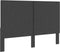 vidaXL - Hoofdbord - 140x200 - cm - stof - donkergrijs
