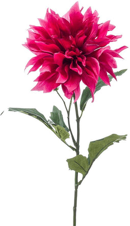 Emerald Kunstbloemen Zijdebloemen Dahlia Fuchsia Roze - kunstplant
