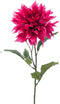 Emerald Kunstbloemen Zijdebloemen Dahlia Fuchsia Roze - kunstplant