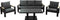Buitengewoon Boet Benton Sofa Loungeset - Antraciet