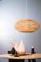 Light & Living Tripoli Hanglamp - Rotan Naturel/Wit - Ø42x47cm