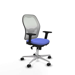 Piqueras y Crespo 2D086N0 - Bureaustoel - Verstelbare hoogte met armleuning - Licht Blauw