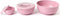 Amuse Lunchbox - Set van 3 - Tritan Deksel - Stapelbaar - Vaatwasser- en Magnetronbestendig - Roze - 200 + 1000 + 2000 ml