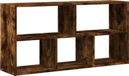 vidaXL - Wandschap - 100x25x50 - cm - bewerkt - hout - gerookt - eikenkleurig