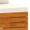 vidaXL - Tuinbank - 2-zits - met - kussens - massief - acaciahout
