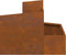 vidaXL - Tuinplanter - 60x60x50 - cm - Weerbestendig - Staalkleur