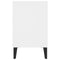 Tv-meubel met metalen poten 103,5x30x50 cm wit