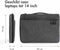 imoshion Laptop Sleeve met handvat - Laptop Hoes geschikt voor 13.3 / 13.6 / 14 / 14.2 inch - Grijs