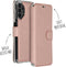 Accezz Hoesje Geschikt voor Samsung Galaxy A13 (4G) Hoesje Met Pasjeshouder - Accezz Xtreme Wallet Bookcase - Rosé Goud