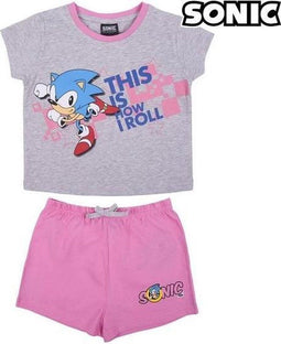 Pyjama Kinderen Sonic Grijs
