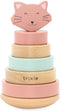 Trixie Houten Stapeltoren - Mrs. Cat - Houten stacking toy - Educatief speelgoed - Voor Jongens & Meisjes - Kat