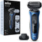 Braun 61-B1200s - Scheerapparaat - Waterdicht Oplaadbaar - Zwart/Blauw